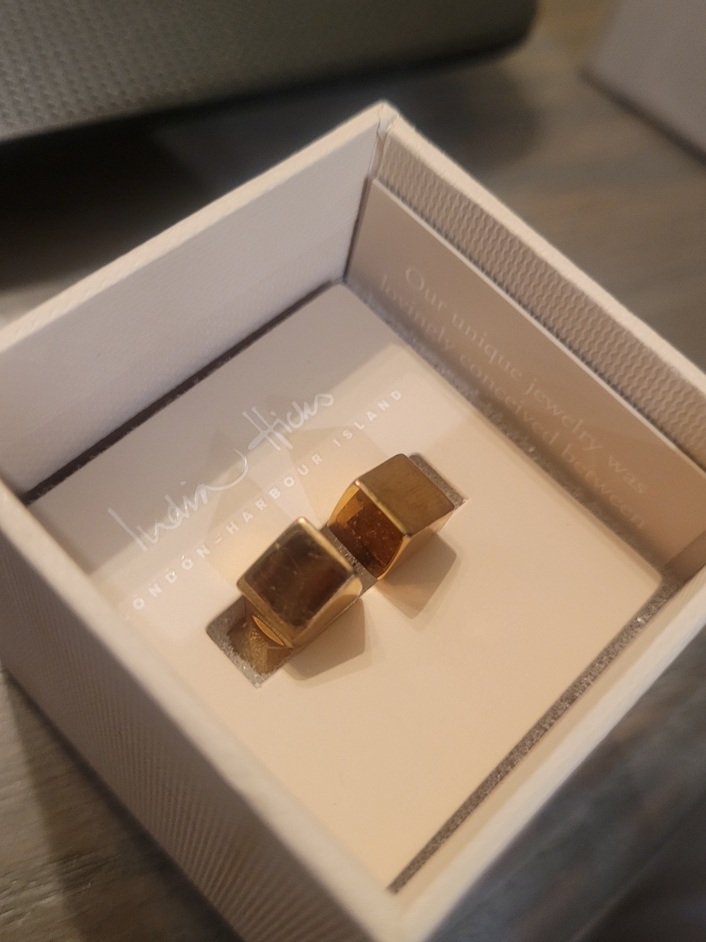 India Hicks Gold Faceted Geometric Ring